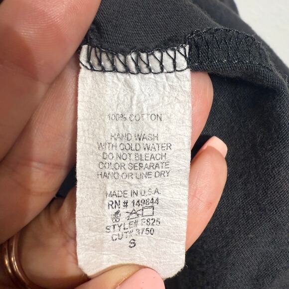 Refined Canvas Black Rock And Roll Tee Sz S - Picture 5 of 11